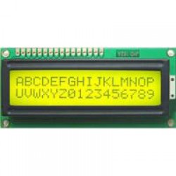 16x2 Green LED Backlit LCD Display