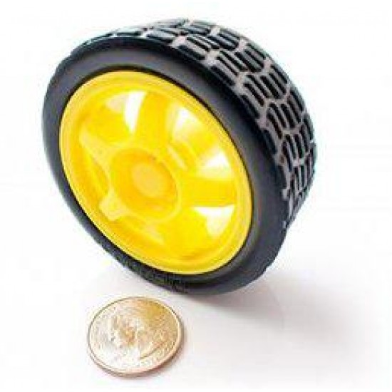 yellow wheel 65 mm